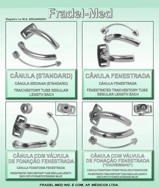 Canula para Traqueostomia Fenestrada / Chuveirinho - Imagem 2